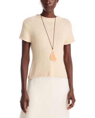 Cameron Cotton Blend Short Sleeve Top