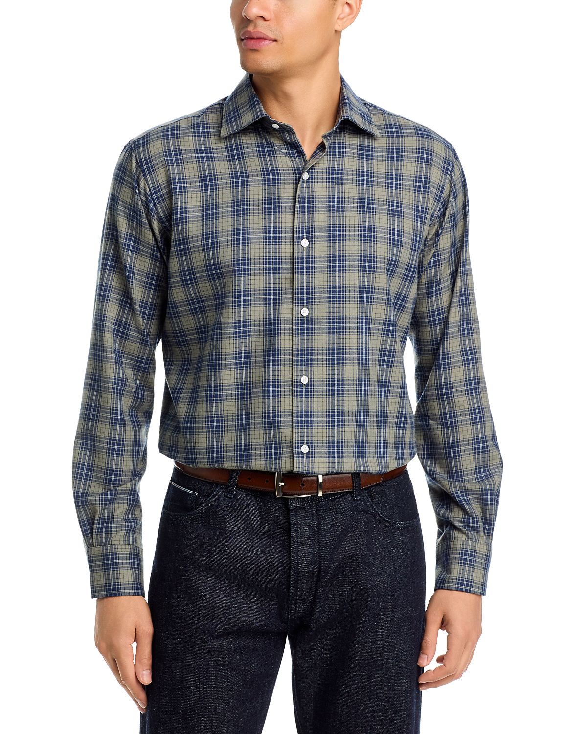 Peter Millar Dean Performance Flannel Classic Fit Sport Shirt