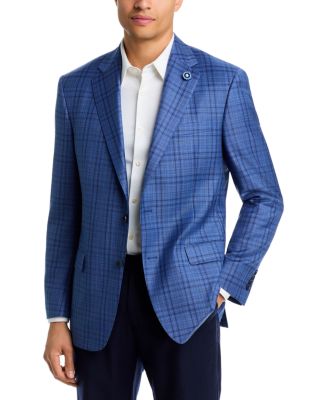 New York Fit Graph Plaid Wool Sport Coat