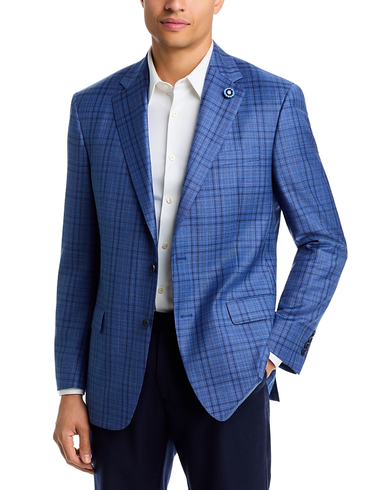 Hart Schaffner Marx New York Fit Graph Plaid Wool Sport Coat