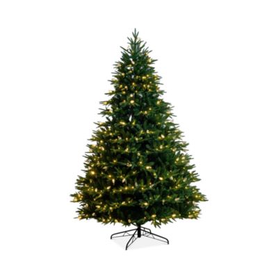 8' Pre Lit Artificial Luxembourg Pine Christmas Tree with Mixed Lights