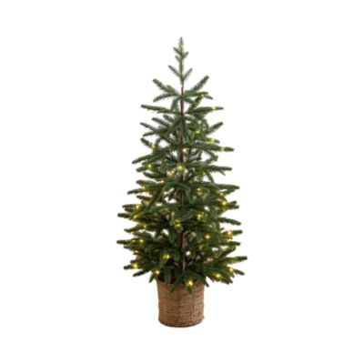 3' Pre Lit Artificial Snowed Cypress Christmas Tree