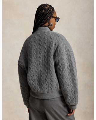 Wool & Cashmere Bomber Jacket - thumbnail 3