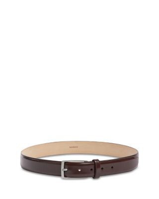 Men's Glazed Leather Belt