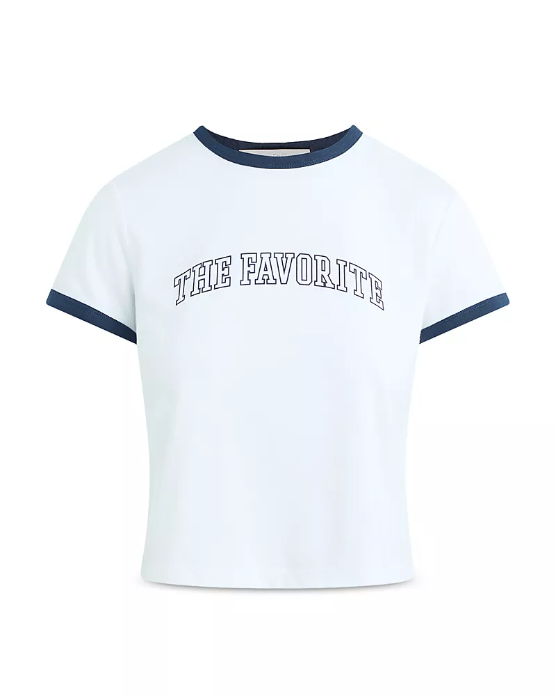 Favorite Daughter The Cropped Favorite Ringer Tee