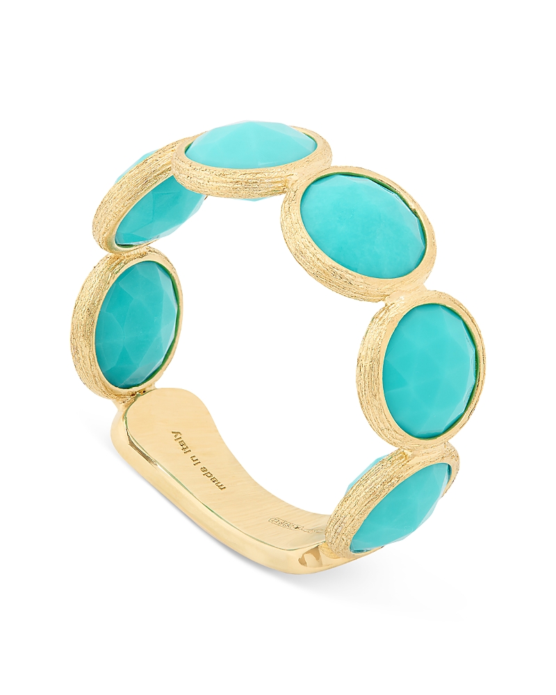 Marco Bicego 18K Yellow Gold Jaipur Color Gemstone Bezel Band · 7
