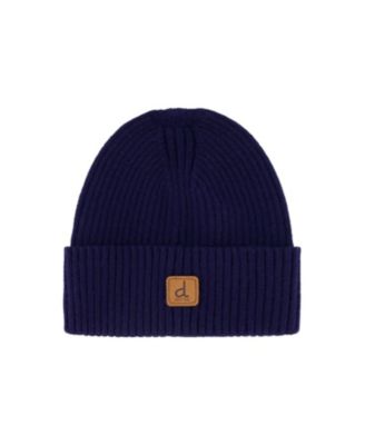  Unisex Ribbed Knit Folded Cuff Logo Patch Hat - Little Kid, Big Kid