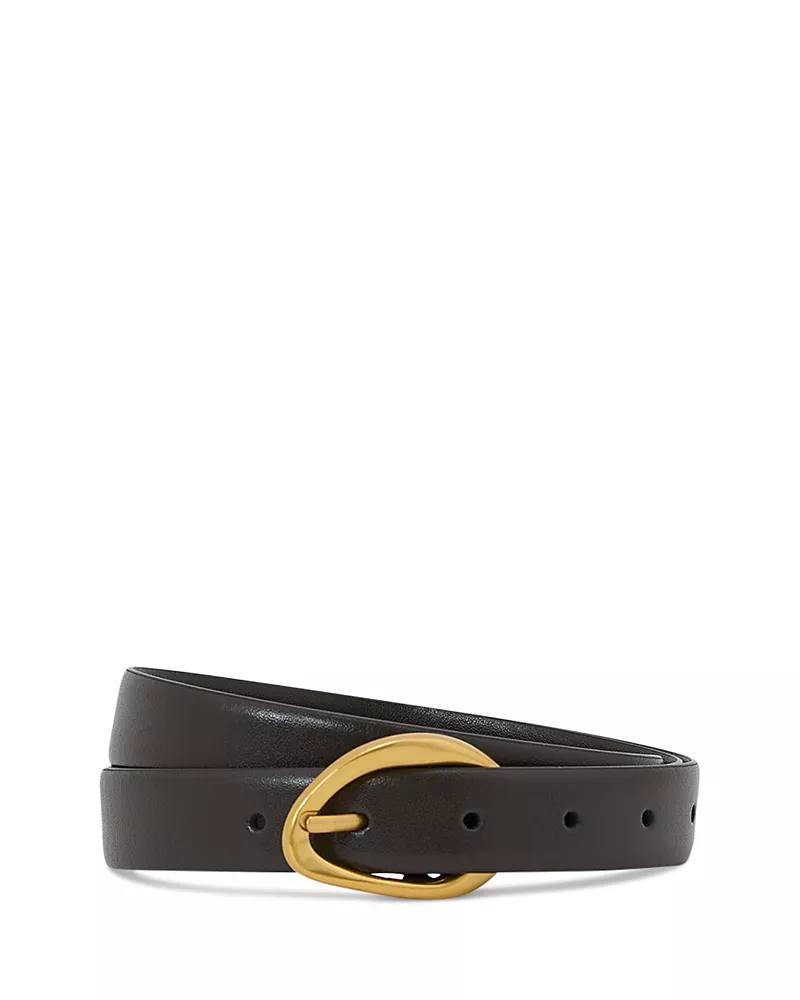 Reiss Women's Subtle Grain Leather Belt