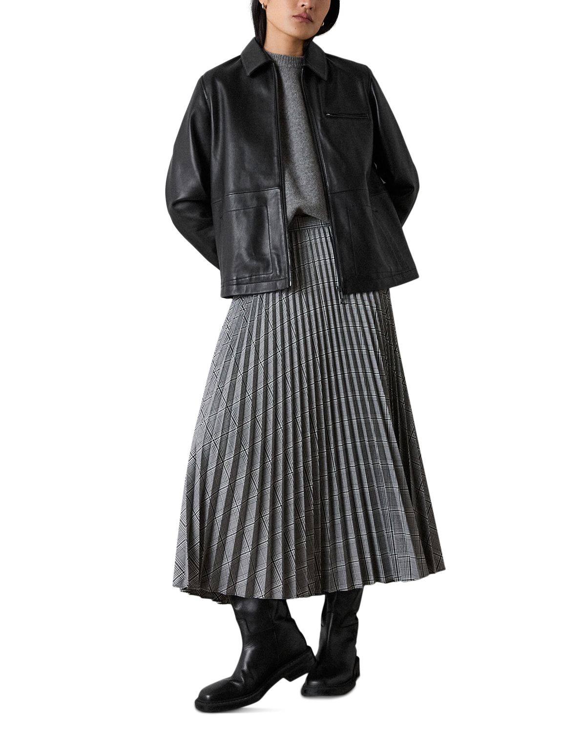 Pleated Midi Skirt thumbnail 2