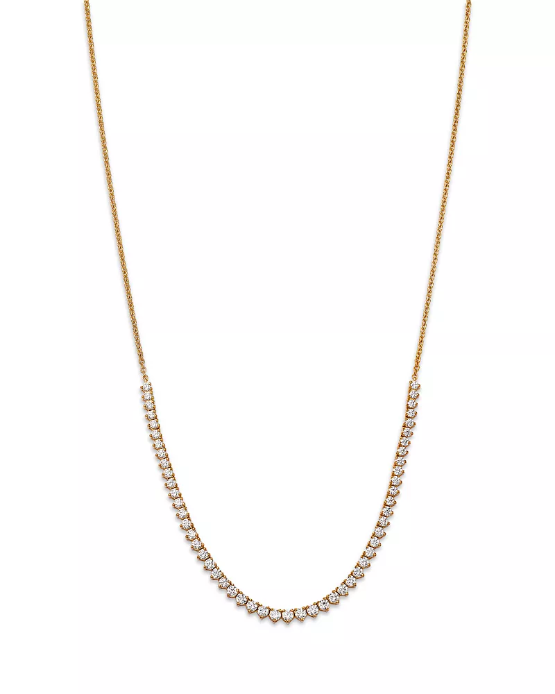 Bloomingdale's Fine Collection Diamond Tennis Necklace in 14K Yellow Gold, 2.0 tcw