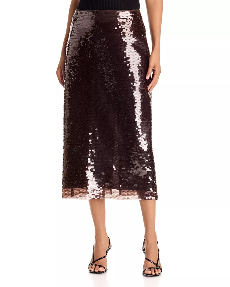 Tanya Taylor Kiah Sequined Skirt