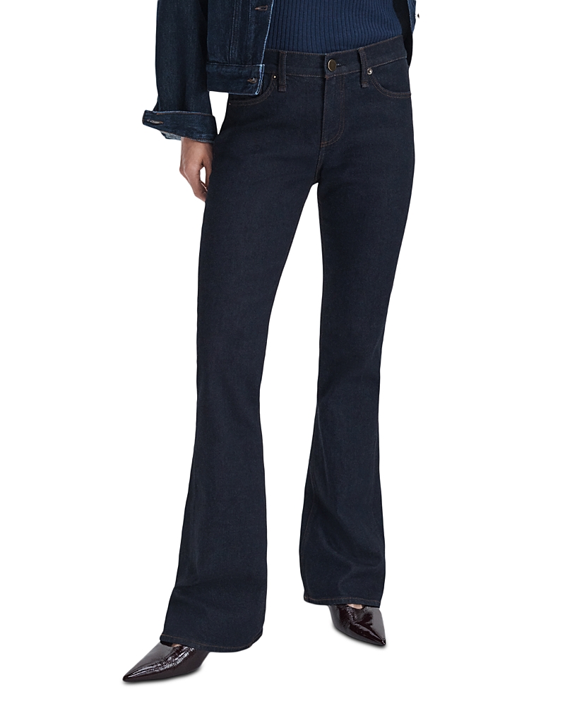 rag & bone Kinsley Low Rise Full Bootcut Jeans in Dark Rinse