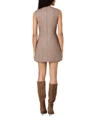 Naya Herringbone Mini Dress - thumbnail 8