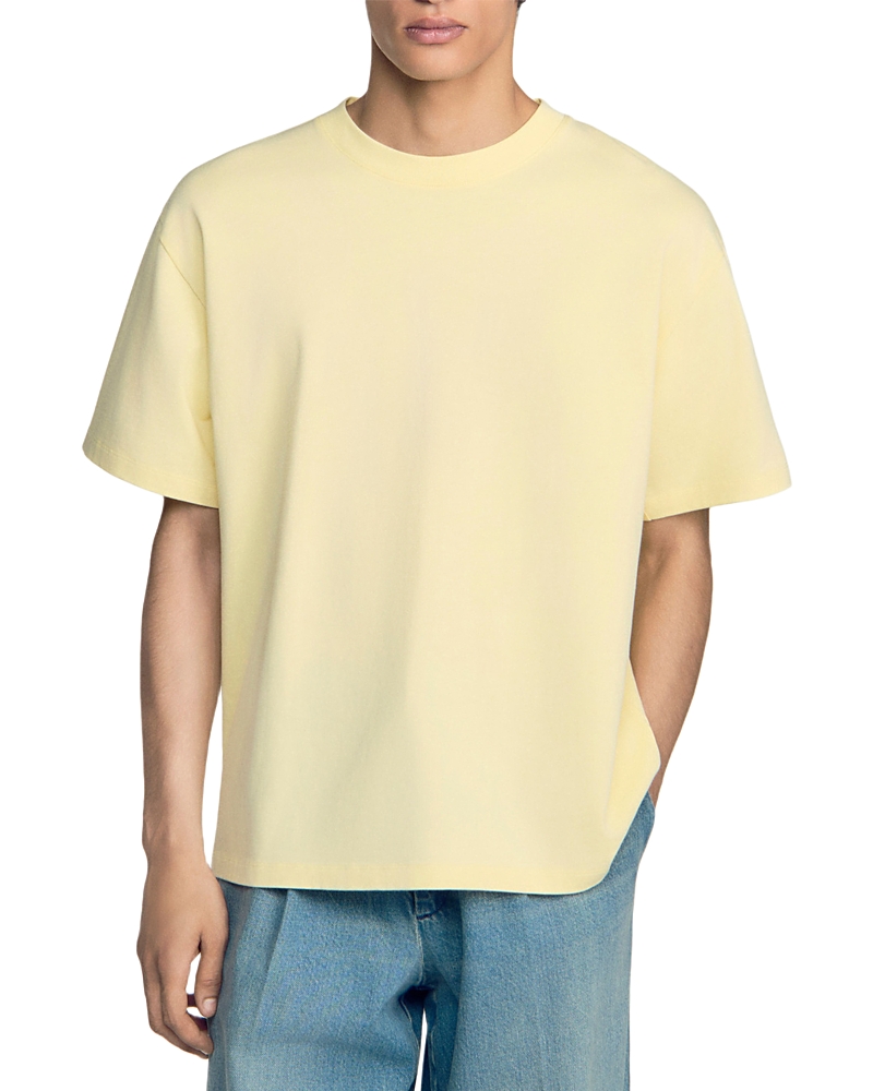 Sandro Oversized Cotton Crewneck T-Shirt