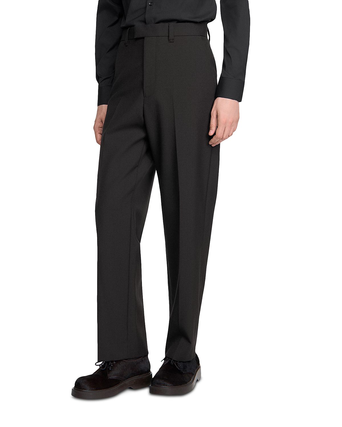 Sandro Charlie Wool Straight Fit Suit Trousers