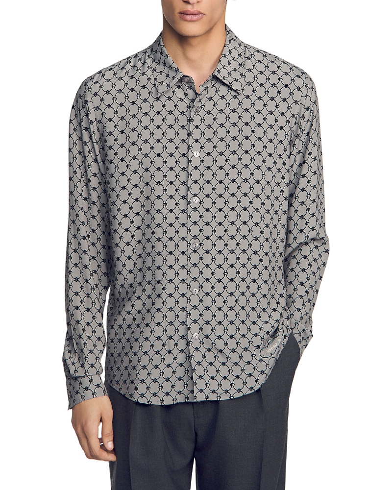 Sandro Catena Chain Print Shirt
