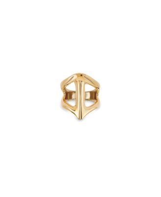 Gold-Plated Ring in the Shape of a Manta Ray