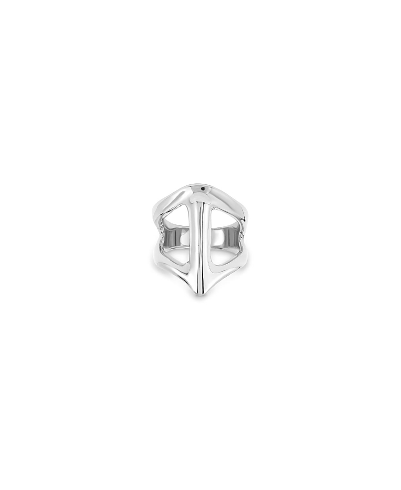 UNOde50 Sterling Silver Plated Ring in the Shape of a Manta Ray