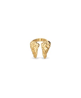 Gold-Plated Ring in the Shape of Wings