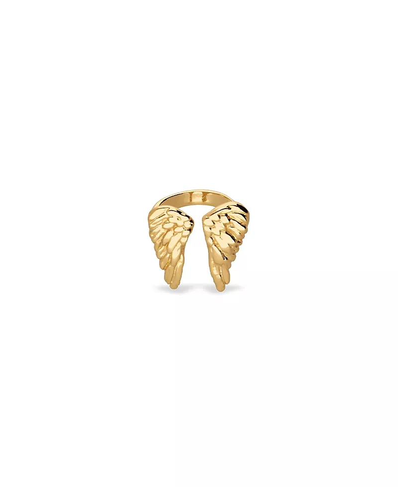 UNOde50 Gold-Plated Ring in the Shape of Wings