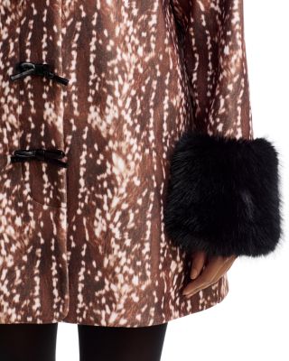 Faux Fur Trim Bow Detail Jacket - Exclusive - thumbnail 8