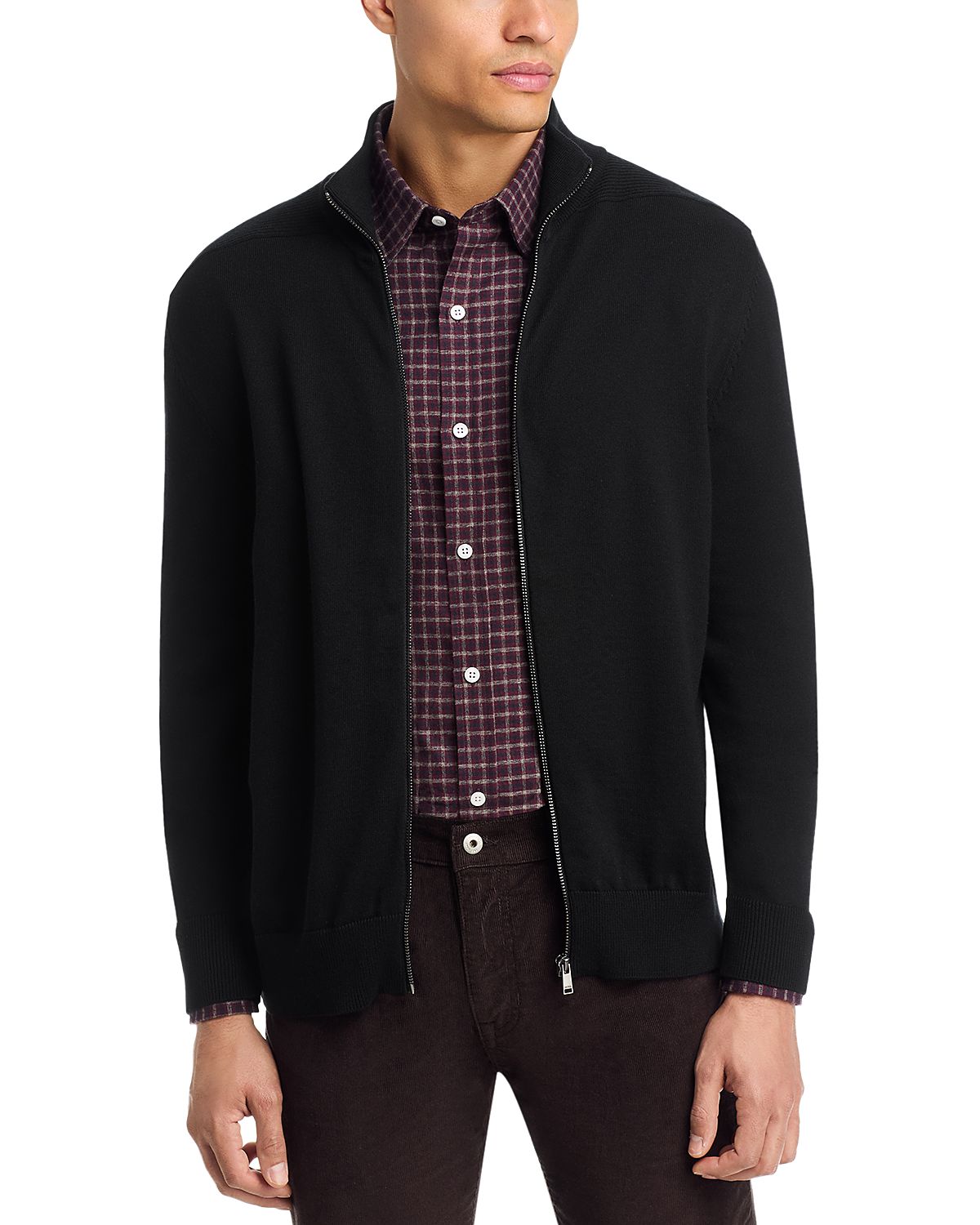Boss Liopedro Wool & Cotton Zip Sweater