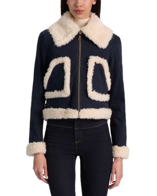 Isaiah Denim Aviator Jacket