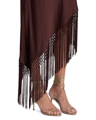 Harmony Fringe Trim Slip Dress - thumbnail 5