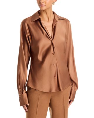 Silk Dolman Sleeve Blouse