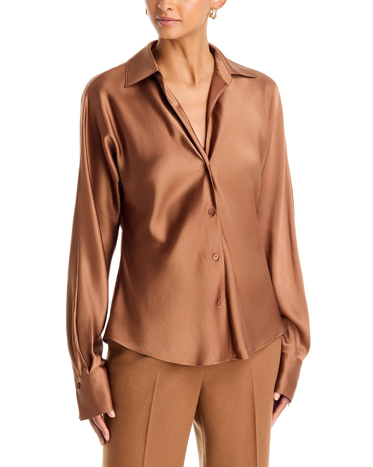Lafayette 148 New York Silk Dolman Sleeve Blouse
