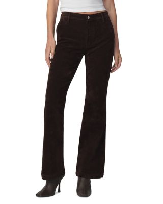 The Faux Leather Inez Jeans in Dark Chocolate