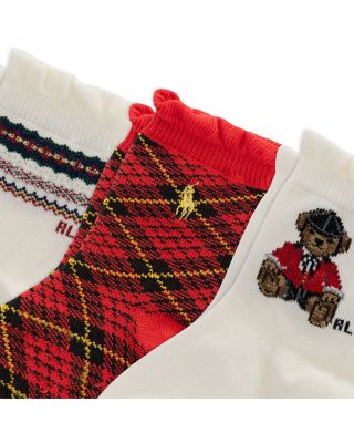 Girls' Equestrian Socks, 3 Pack - Baby