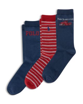 Boys' Vintage Truck Socks, 3 Pack - Little Kid, Big Kid