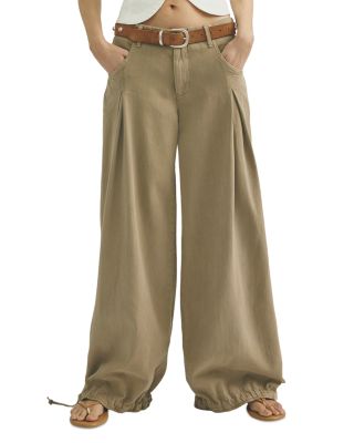 Essential Lotus Wide Leg Jeans in Beige