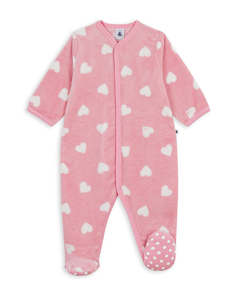 Petit Bateau Girls' Printed Footie One Piece - Baby