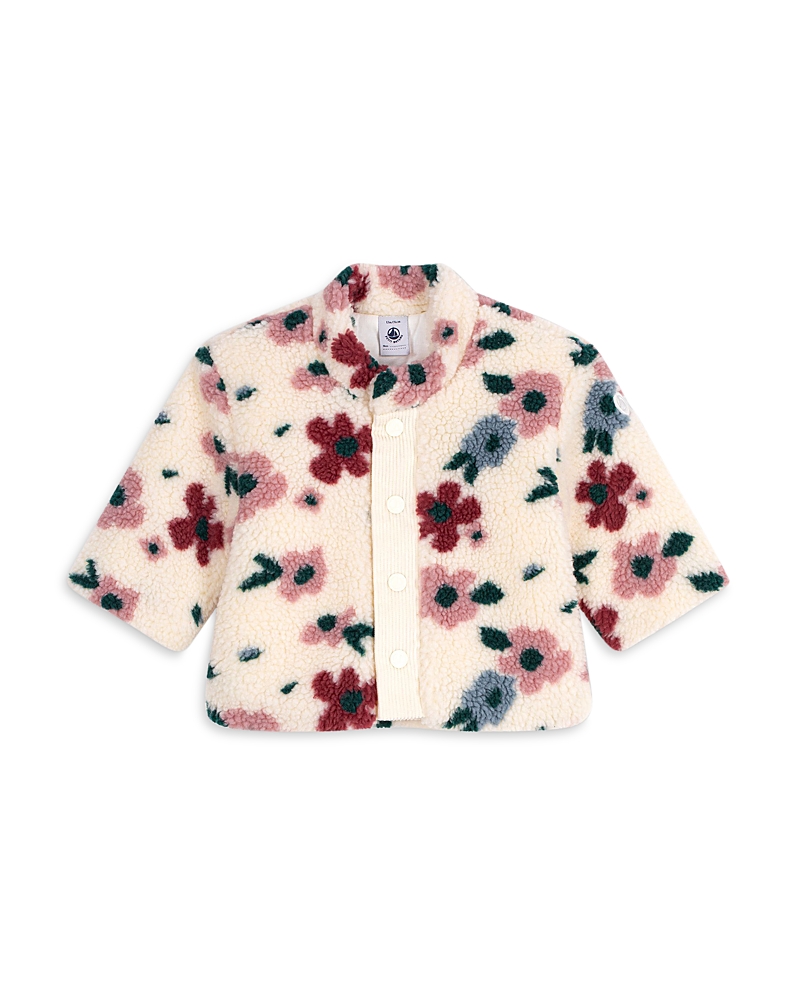 Petit Bateau Girls' Printed Fleece Jacket - Baby