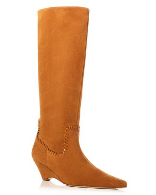 Women's Marta Stitched Suede Knee High Boots