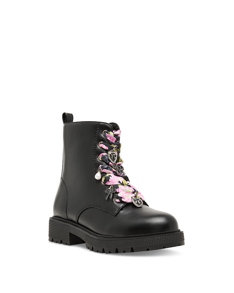Steve Madden Girls' Rolly Scarf Lace Ankle Boots Little Kid, Big Kid