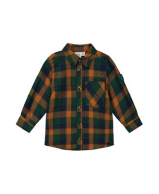 Boys' Plaid Button Front Collared Shirt - Little Kid, Big Kid