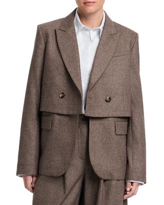 Wool & Cashmere Layered Blazer