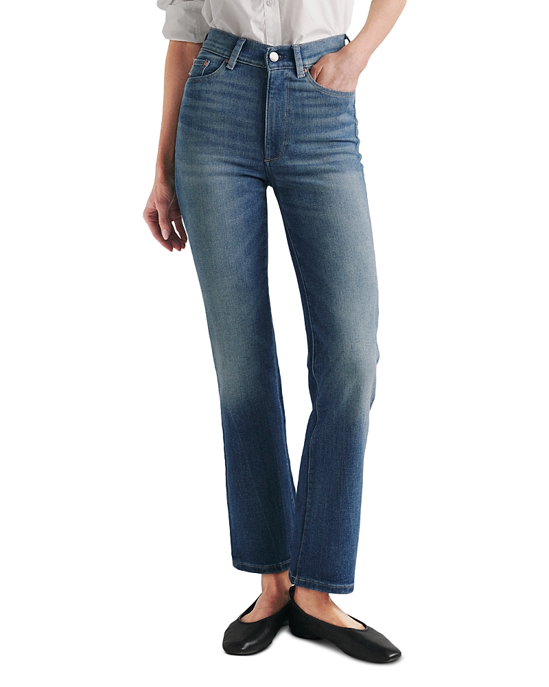 DL1961 Halle Instasculpt High Rise Straight Jeans in Palm Springs Clean