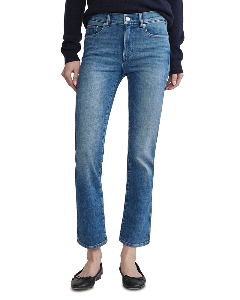 DL1961 Mara Instasculpt High Rise Ankle Straight Jeans in Crisp Air