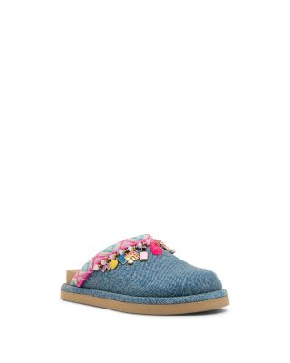 Girls' Sleigh Embellished Mules – Toddler