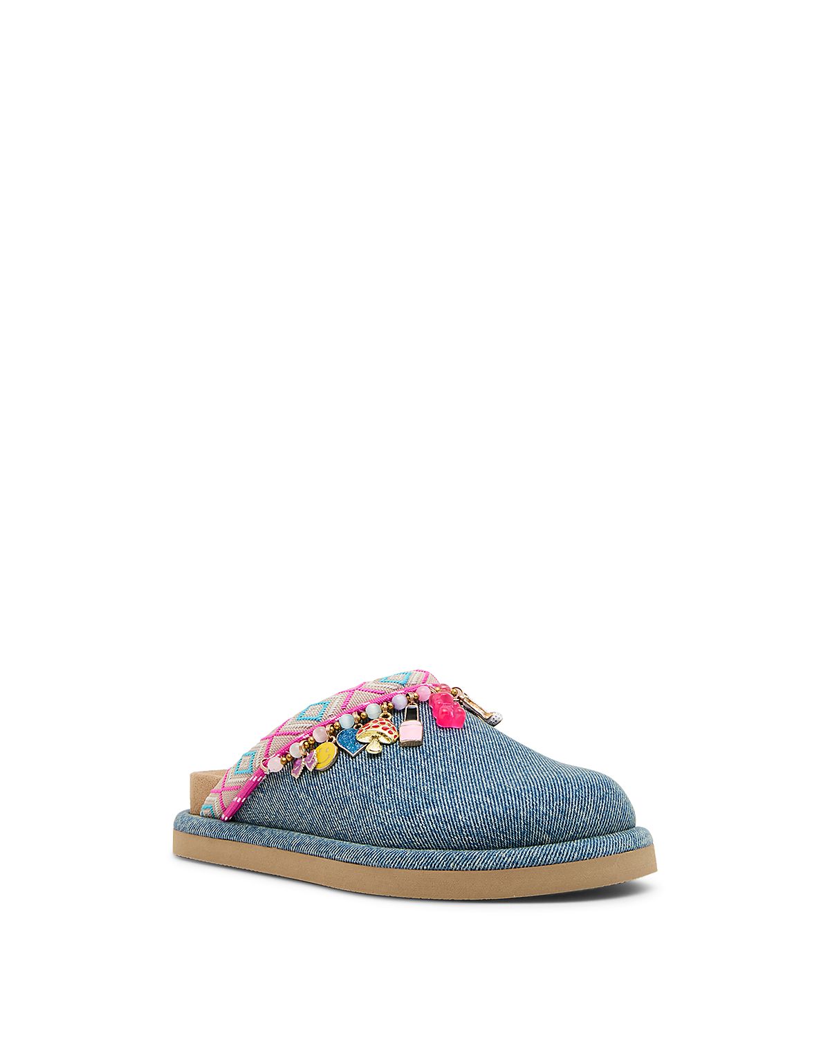 Steve Madden Girls' Sleigh Embellished Mules Toddler