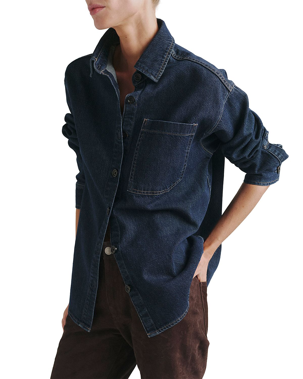 DL1961 Addison Cotton Blend Denim Overshirt