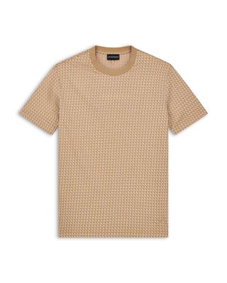 Geometric Micro Motif Crewneck T-Shirt