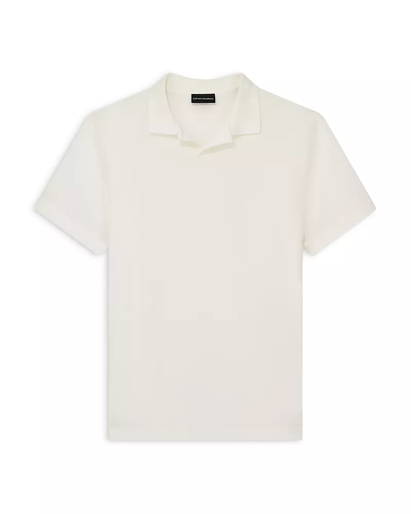 Emporio Armani Johnny Collar Cotton Polo Shirt