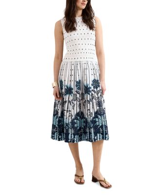 Chiara Cotton Smocked Drop Waist Dress