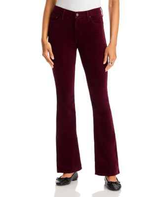 The Weekender Corduroy Mid Rise Flare Jeans in Port Royal