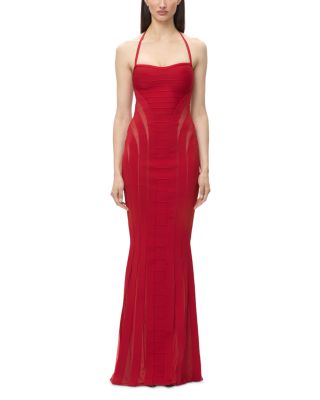 The Katie Sheer Inset Bandage Gown
